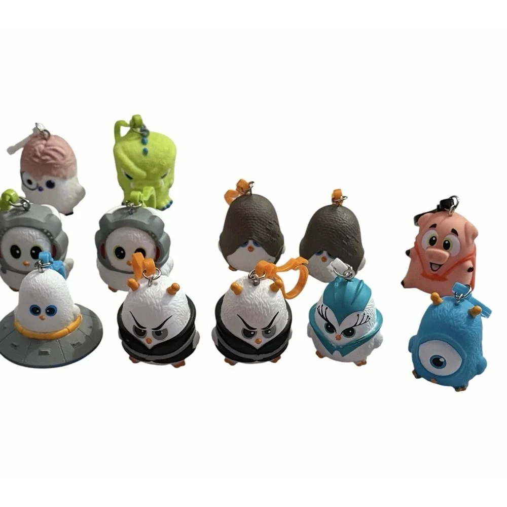 Coop Squad Keychains Mixed Lot Of 18 Bags Backpacks Clips Collectible No Cards